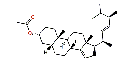 (E)-3alpha-Ergosta-14,22-dien-5beta-ol acetate